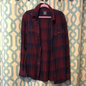 Red and Navy Flannel